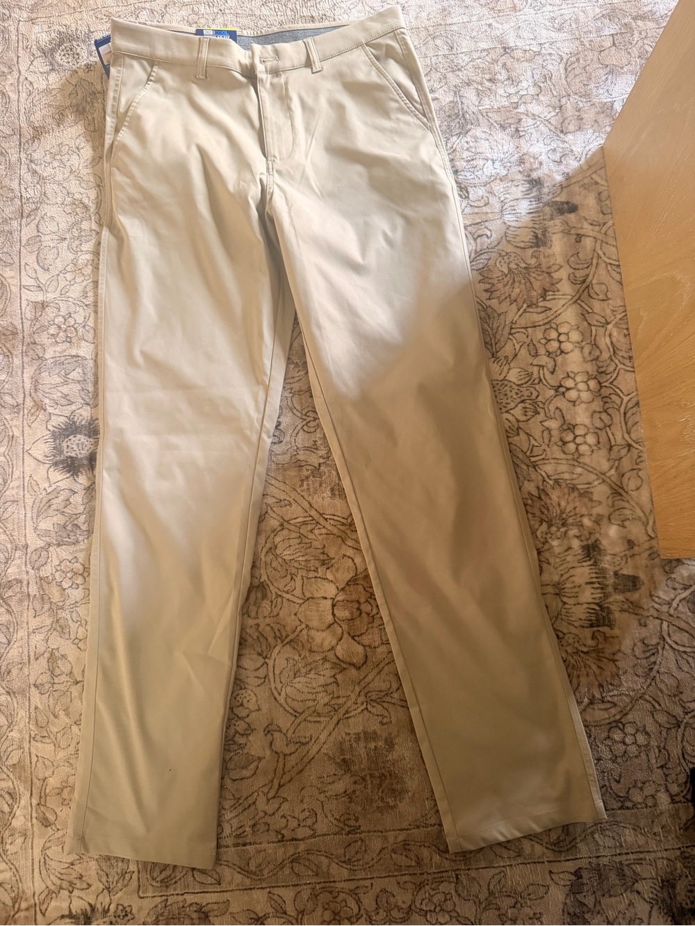 32 Degrees Men's Light Tan Performance Chino Pants